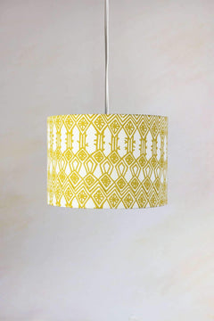 Arka Large Drum Pendant (Liquid Lime)