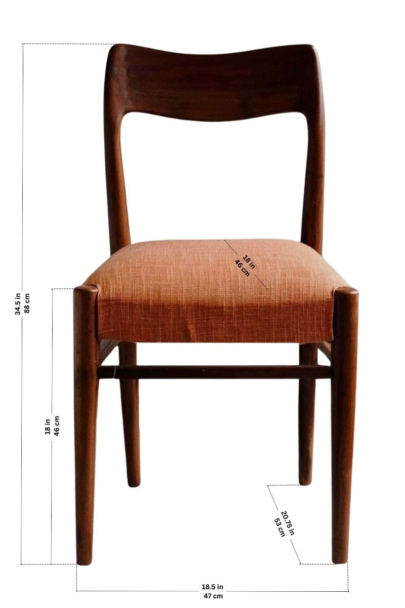 Dining Chair in Teak Wood | Retro | Freedom Tree