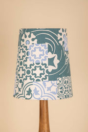 LAMPSHADES Azulejous Small Taper Lampshade (Teal)