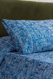 PRINT & PATTERN BEDCOVERS Back Bay Pure Cotton Bedcover (Blue)