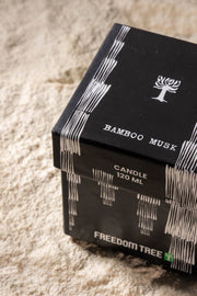 SCENTED CANDLES Bamboo Musk Scented Candle (120 ML)