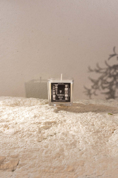 SCENTED CANDLES Bamboo Musk Scented Candle (120 ML)