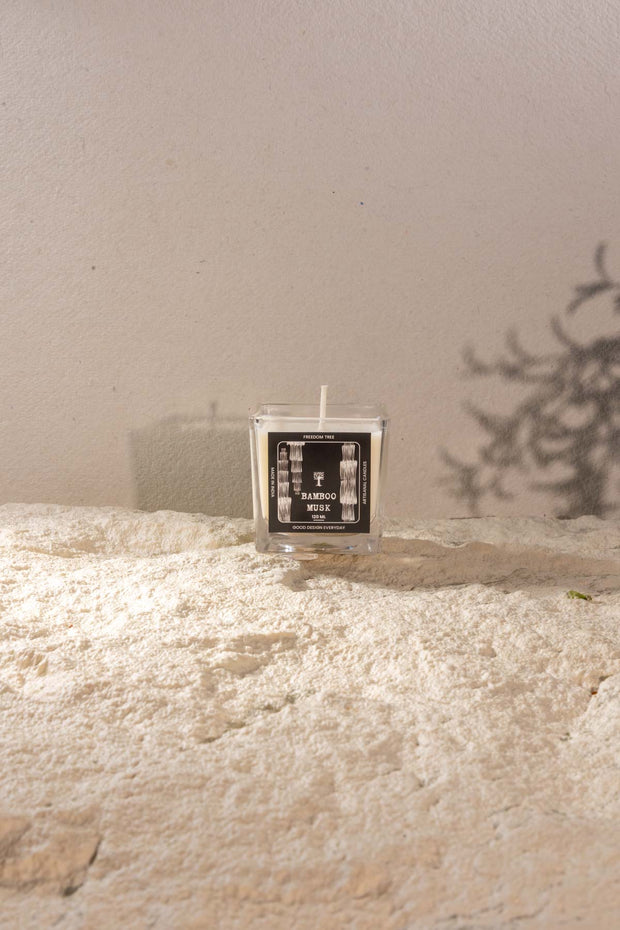 SCENTED CANDLES Bamboo Musk Scented Candle (120 ML)