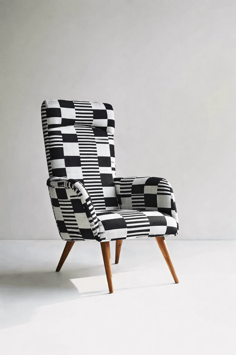 ARMCHAIRS & ACCENTS Baro Hibiscus Teak Wood Armchair