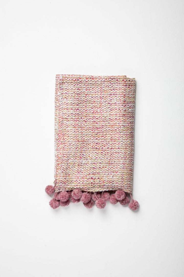 THROWS Bedrock Pink Sand Sofa Throw