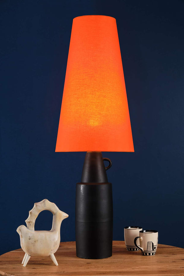 TABLE LAMPS Beed Ceramic Table Lamp (Matt Black)