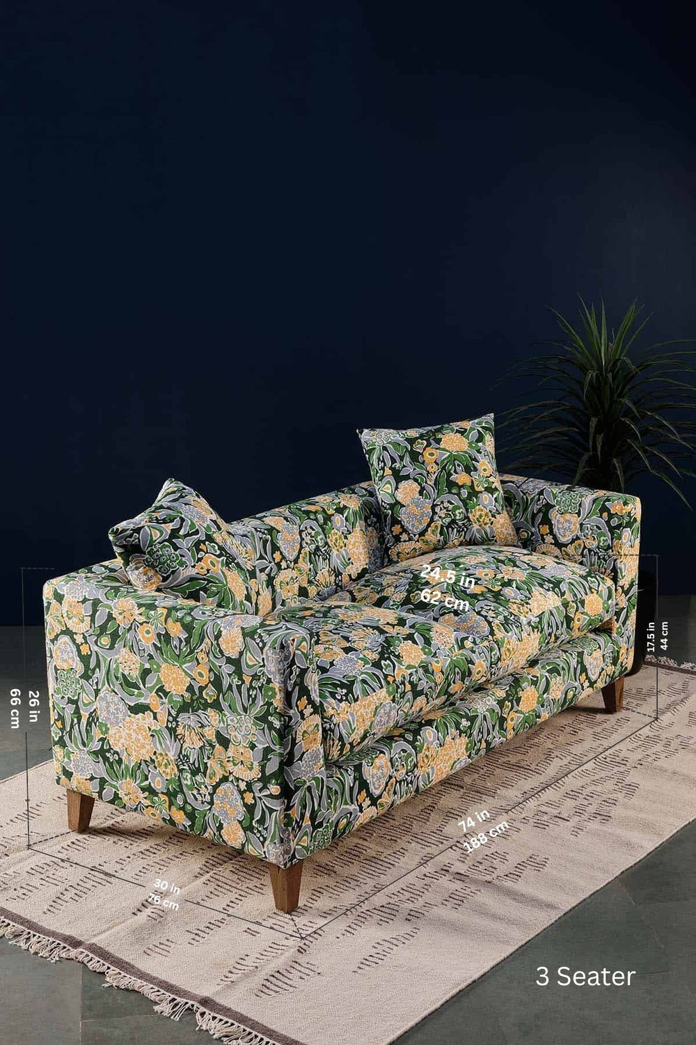 Para Para Emerald Green Fabric