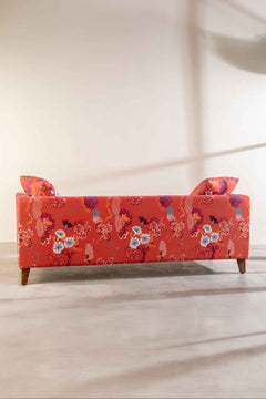 Moonflower Dusky Red Fabric