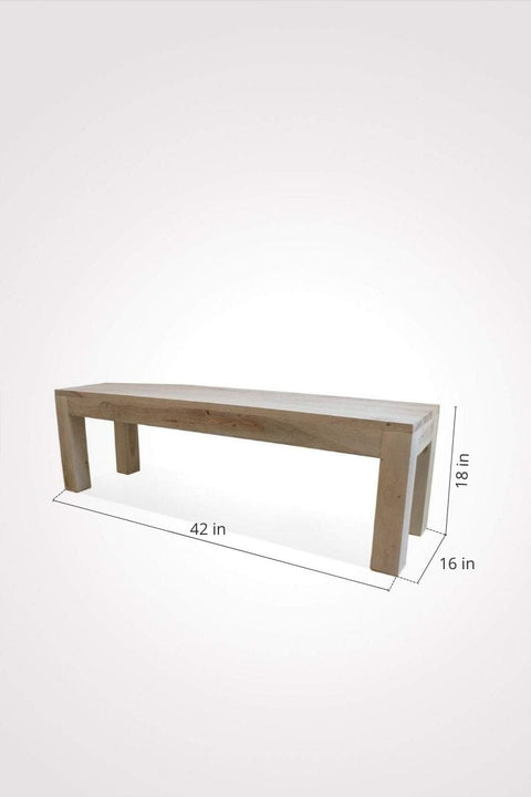 BENCHES Block Bench (White-Wash)