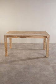 DINING TABLES Block White Dining Table (Sheesham Wood)