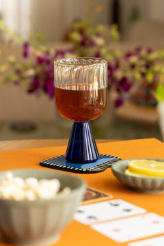 DRINKING GLASSES Blue Mountain Wine Glass (Set of 2)