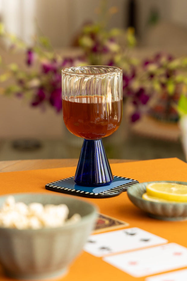 DRINKING GLASSES Blue Mountain Wine Glass (Set of 2)