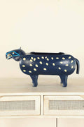 METAL PLANTERS Blue Panther Metal Metal Planter