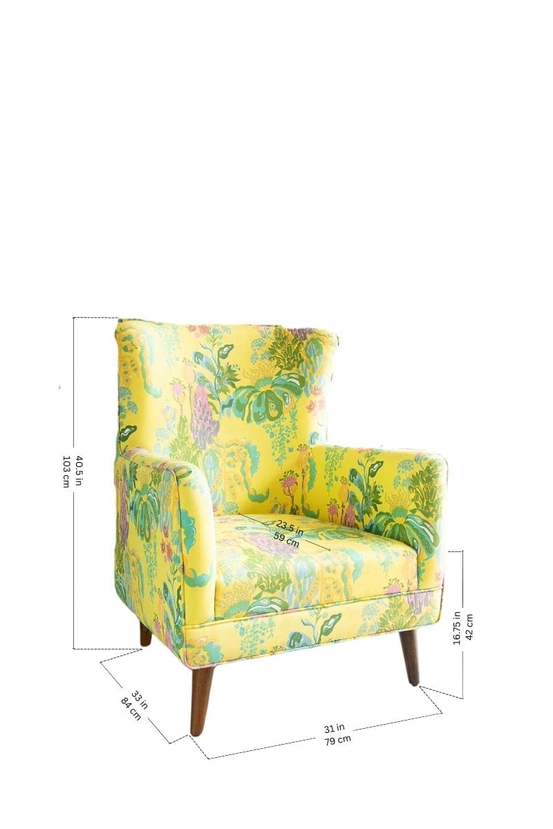 Kachnar Yellow Fields Fabric