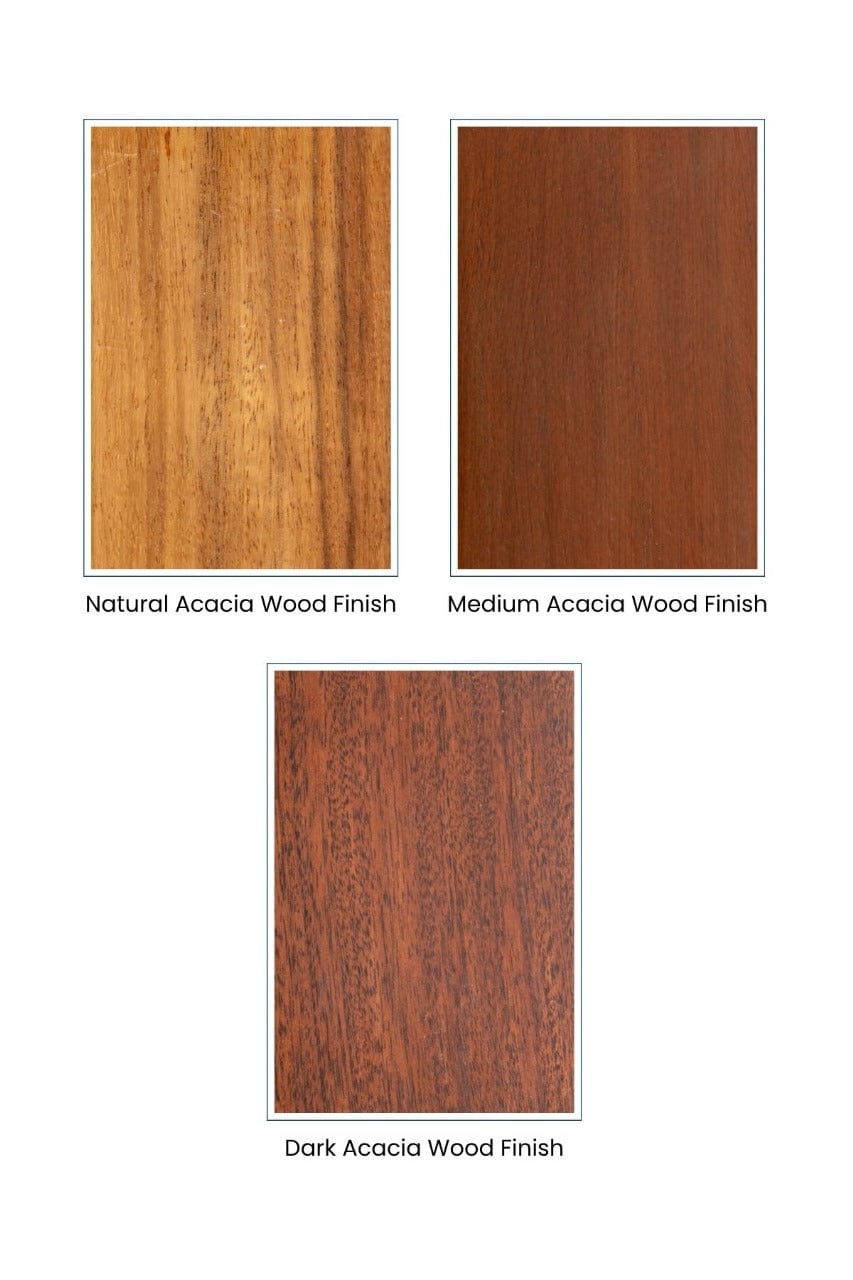 BOOKSHELVES Boomerang Acacia Wood Bookshelf