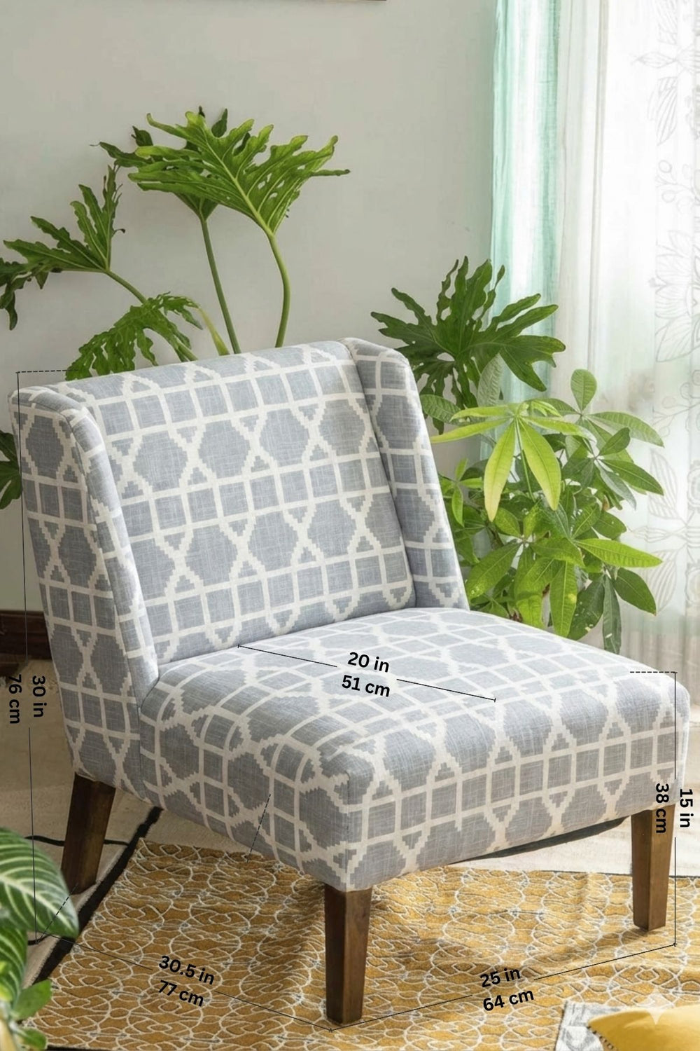 Lattice Grey Fabric