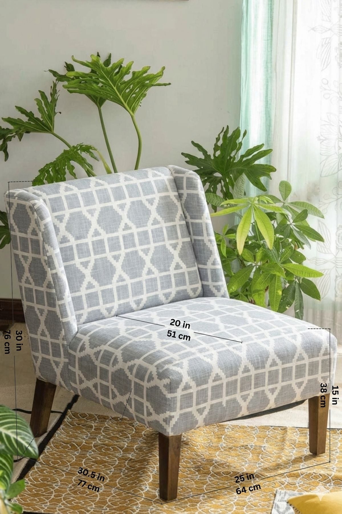 Lattice Grey Fabric