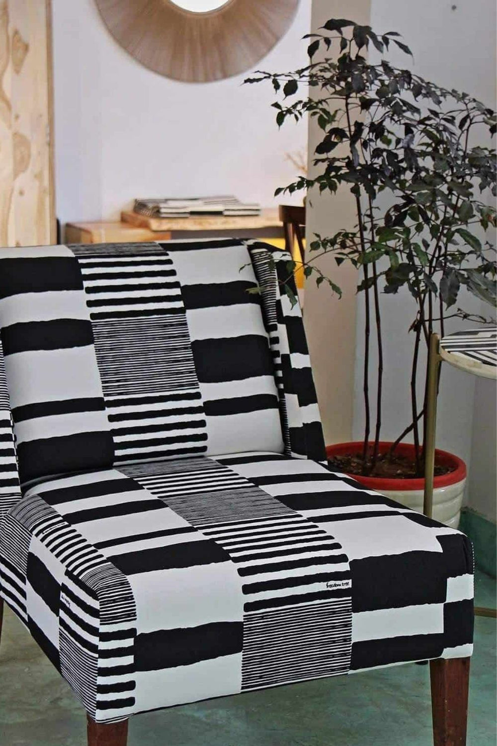 Salaka Black And White Fabric