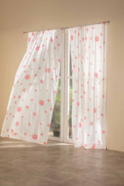 CURTAINS Brahmakamal Coral Sheer Curtain