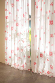 CURTAINS Brahmakamal Coral Sheer Curtain