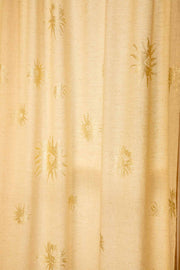 CURTAINS Brahmakamal Gold Cotton Curtains And Blinds