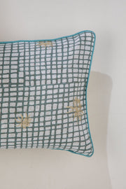 PRINT & PATTERN CUSHIONS Brahmakamal Lunar Gold Cushion Cover (36B X 91L Cm)