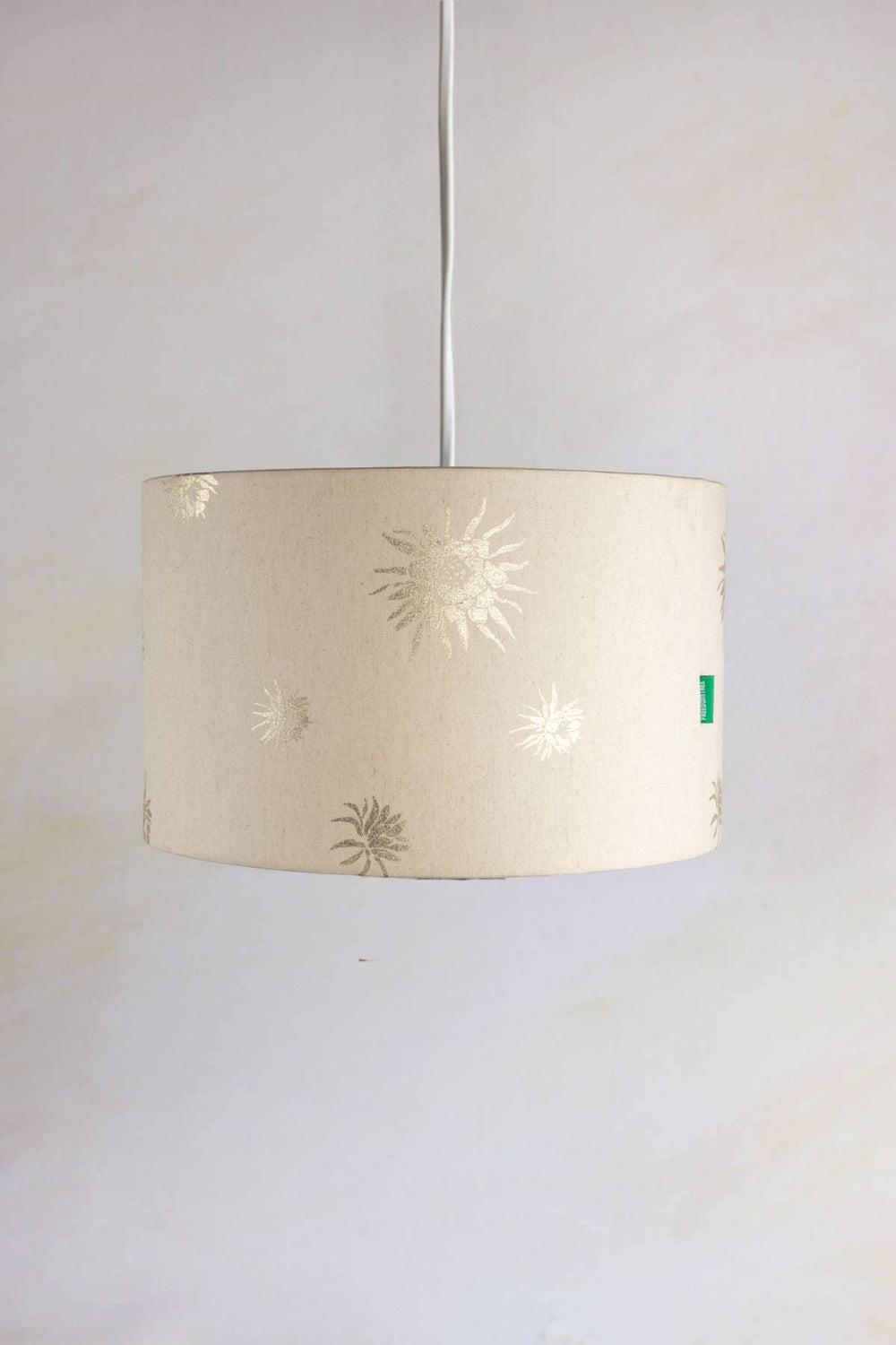 Brahmakamal Extra Large Drum Pendant (Gold)