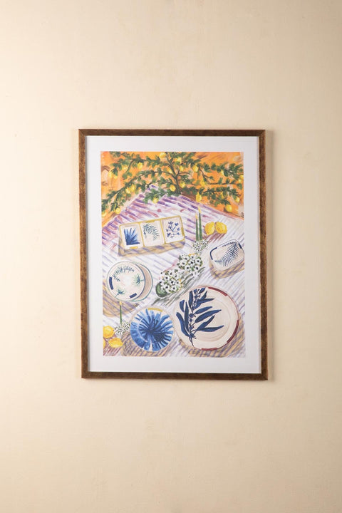 WALL ACCENTS Brunch In Wonderland Wall Art (Multi-Colored)
