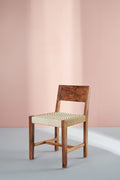 DINING CHAIRS Bunai Acacia Wood And Rope Chair (Beige)