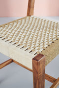 DINING CHAIRS Bunai Acacia Wood And Rope Chair (Beige)