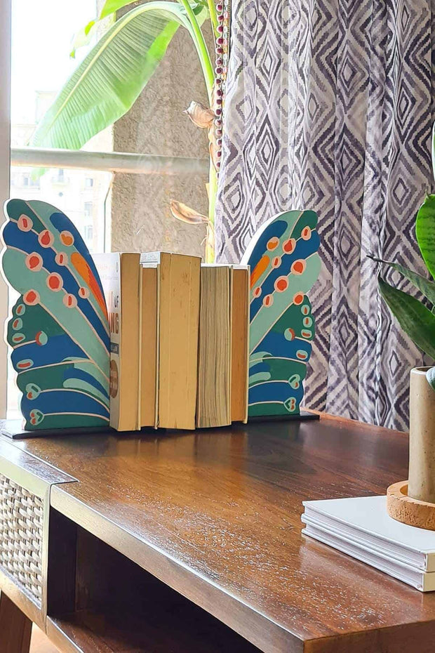 BOOKENDS Butterfly Hand Painted Bookend