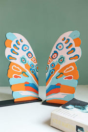 BOOKENDS Butterfly Hand Painted Bookend
