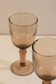DRINKING GLASSES Buzzed Bronze Wine Glass (Set Of 2)