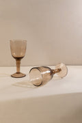 DRINKING GLASSES Buzzed Bronze Wine Glass (Set Of 2)