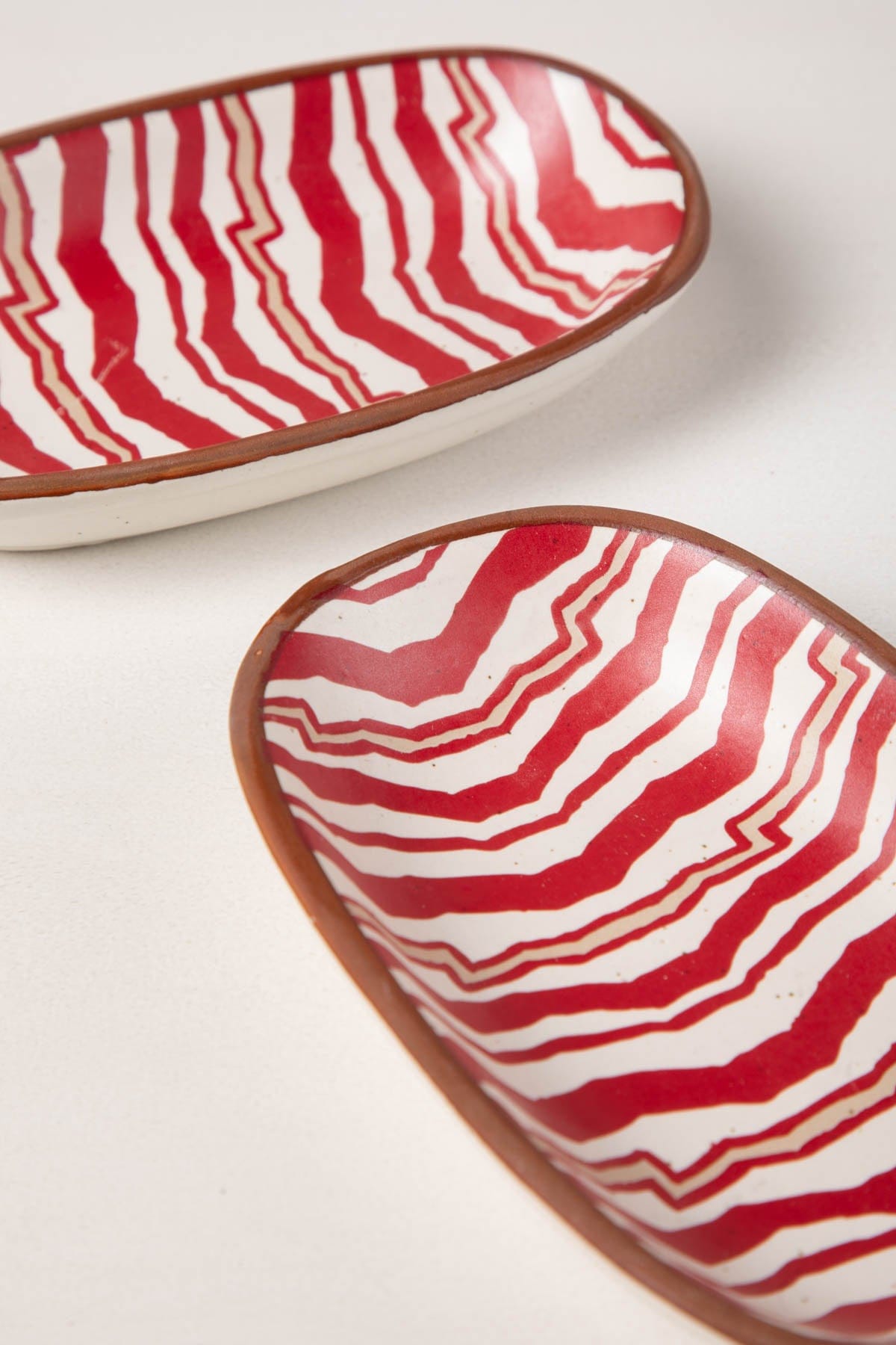 DINING ACCESSORIES Caivu  Ceramic Rectangle Palette (Set Of 2)