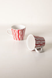 MUGS & CUPS Caivu Deep Red Espresso Mug (Set Of 2)