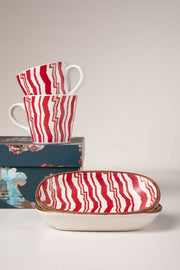 MUGS & CUPS Caivu Deep Red Espresso Mug (Set Of 2)