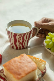 MUGS & CUPS Caivu Deep Red Espresso Mug (Set Of 2)