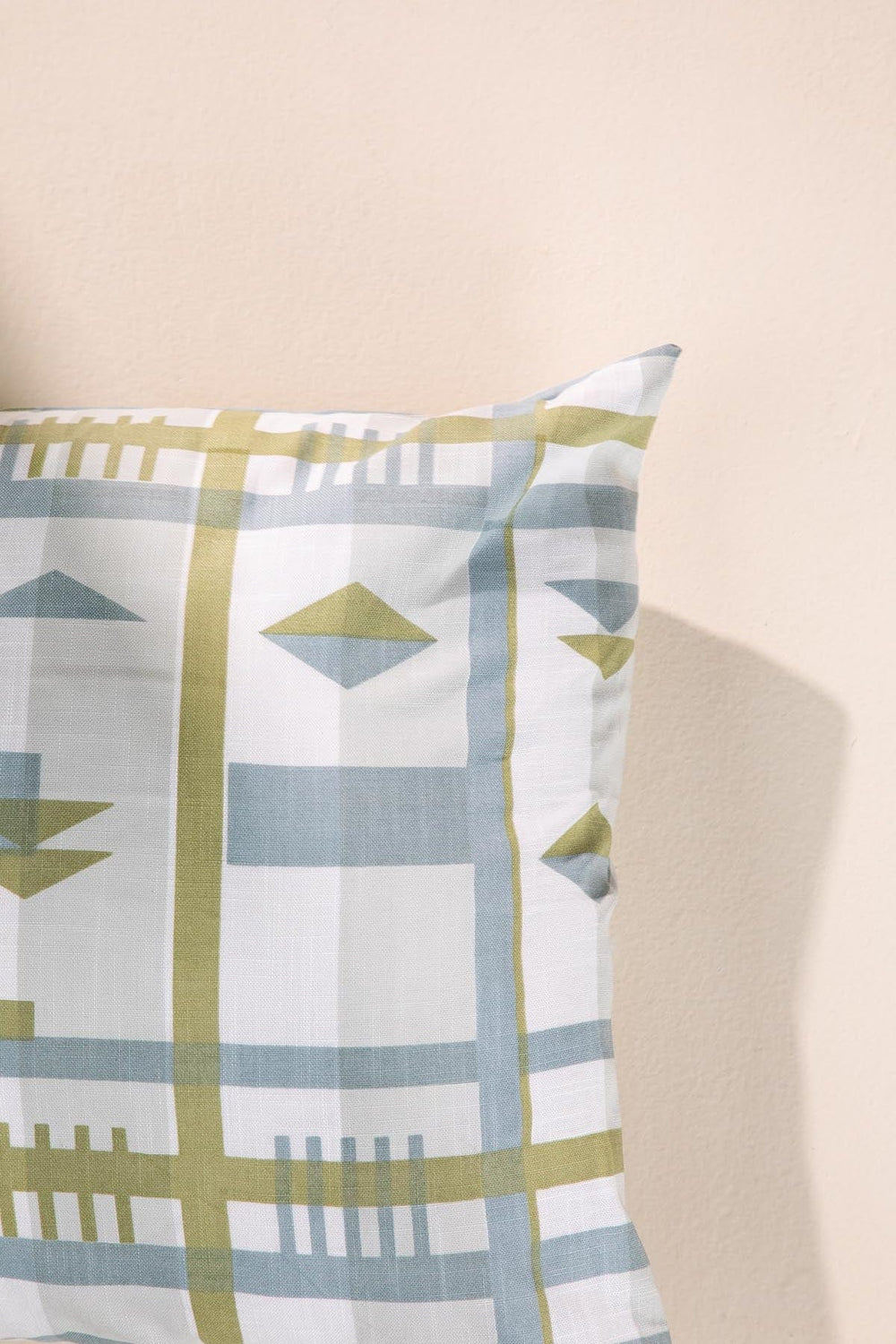 PILLOWS & SHAMS Cambaya Mist Grey Pillow Cover Set (Set of 2)