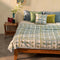 Cambaya Cotton Light Slub Bedcover (Misty Grey)