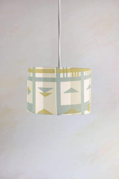 Cambaya Medium Drum Pendant (Misty Grey)
