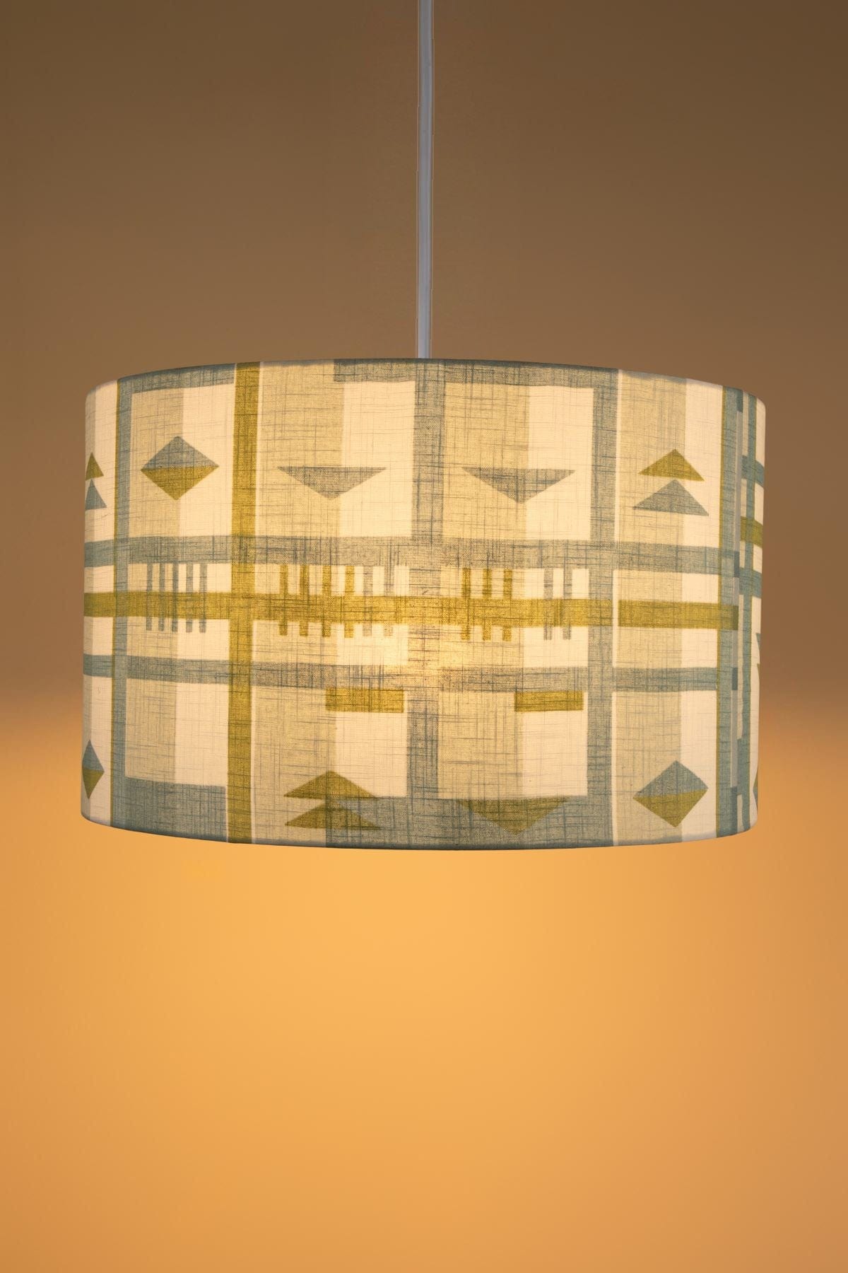 PENDANT LAMPS Cambaya Extra Large Drum Pendant (Misty Grey)