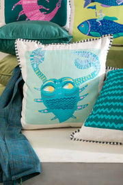 PRINT & PATTERN CUSHIONS Cancer Caring Nester   Mint Cushion Cover (41 Cm X 41 Cm)