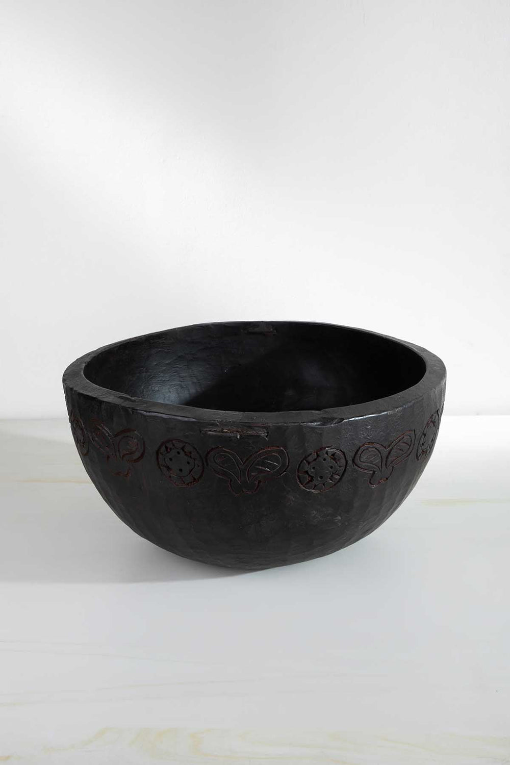 Carved Reclaimed Wooden Bowl