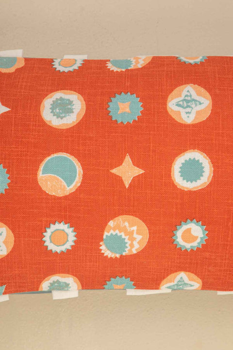 PRINT & PATTERN CUSHIONS Celestial Sky Amber Orange Cushion Cover (30 Cm X 60 Cm)