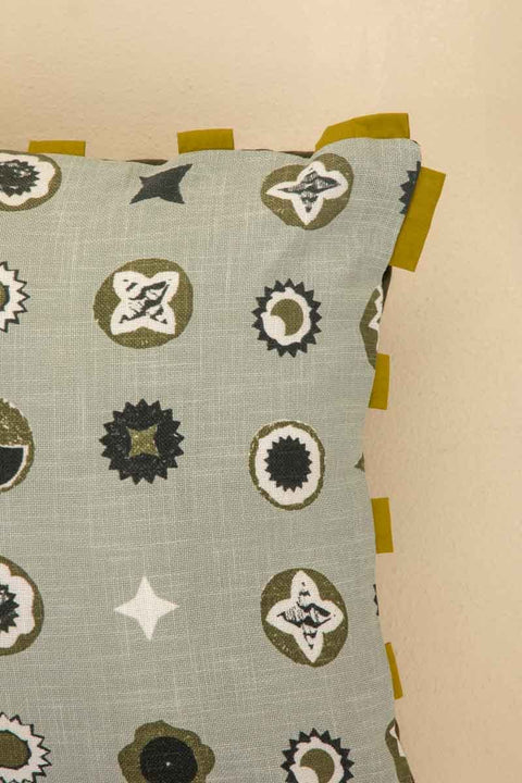 PRINT & PATTERN CUSHIONS Celestial Sky Lunar Grey Cushion Cover (41 Cm X 41 Cm)