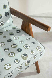 PRINT & PATTERN UPHOLSTERY FABRICS Celestial Sky Printed Upholstery Fabric (Lunar Grey)