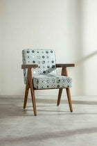Civic Accent Chair in Celestial Lunar Grey Fabric