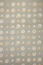 CURTAINS Celestial Lunar Gold Cotton Curtains And Blinds