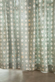 CURTAINS Celestial Lunar Gold Cotton Curtains And Blinds